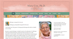 Desktop Screenshot of marycoxphd.com